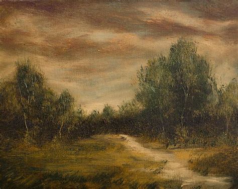 Moody Landscape Iv By Jose Francisco Rosales Oil Painting On Canvas