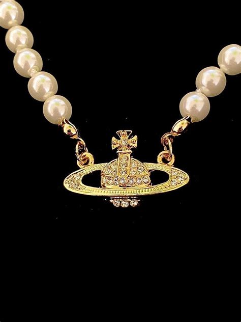 Vivienne Westwood Gold Pearl Necklace Mercari In Vivienne Westwood Jewellery Gold