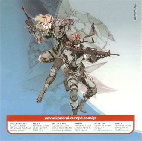 Metal Gear Solid 2 Substance 2003 Windows Box Cover Art Mobygames