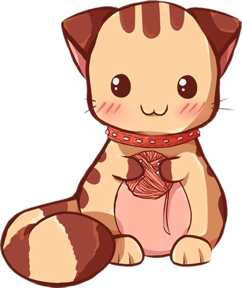 Kawaii Cute Anime Cat Clipart Png Download Anime Cute Kawaii Cat Imagesee