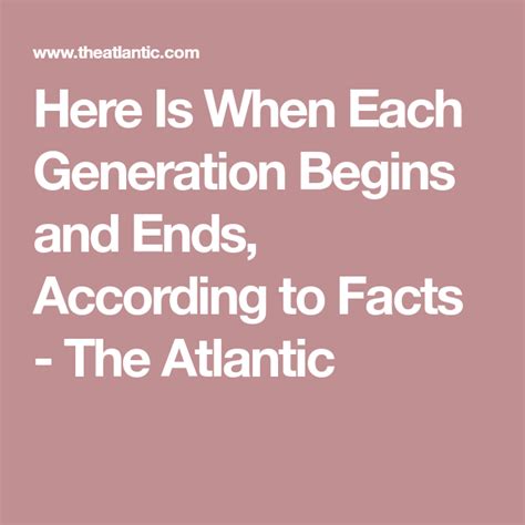 Here Is When Each Generation Begins And Ends According To Facts