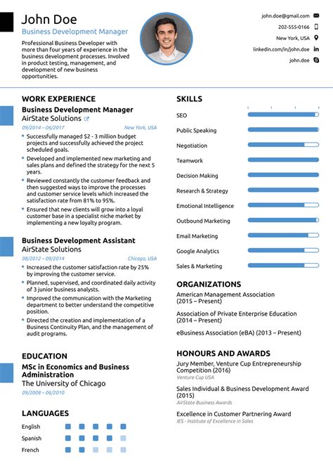 Writing an amazing resume or cv is necessary to get the great job you deserve. Cv Template Novoresume | Resume format examples, Simple ...