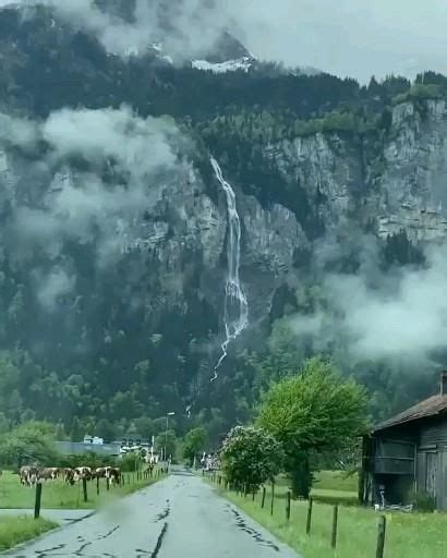 Oltschibach Waterfall Unterbach Switzerland 🇨🇭 Video Nature