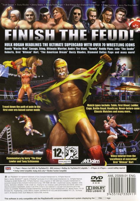 Showdown: Legends of Wrestling (2004) PlayStation 2 box cover art