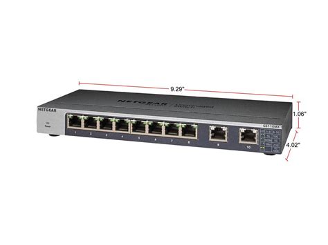 Netgear 10 Port Gigabit10g Ethernet Unmanaged Switch