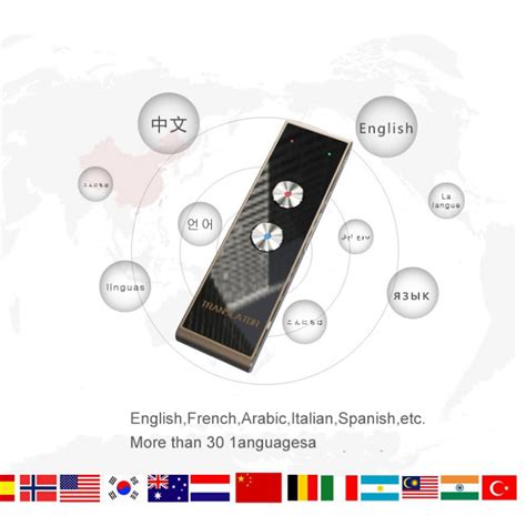 Smart Language Translator Device Handheld Portable Real Time Instant