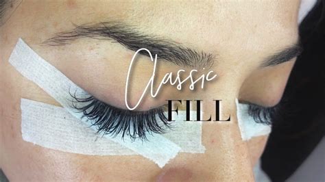 Classic Eyelash Extension Fill Lash With Me Youtube