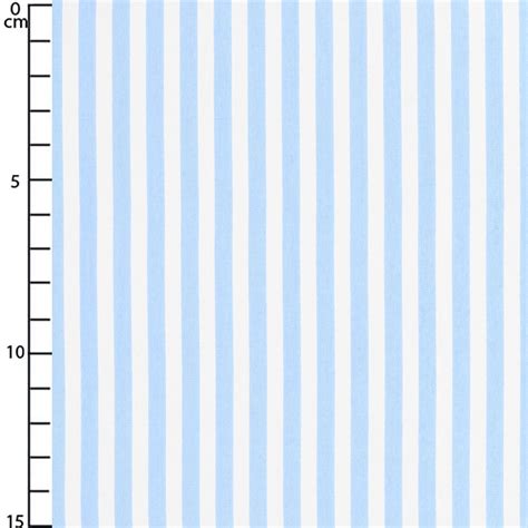 Striped Cotton Fabric Light Bluewhite X10cm Perles And Co