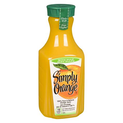 Simply Orange Pure Natural Orange Juice With Pulp L