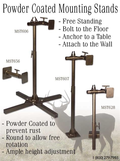 Mckenzies Powder Coated Mounting Stands For Taxidermy