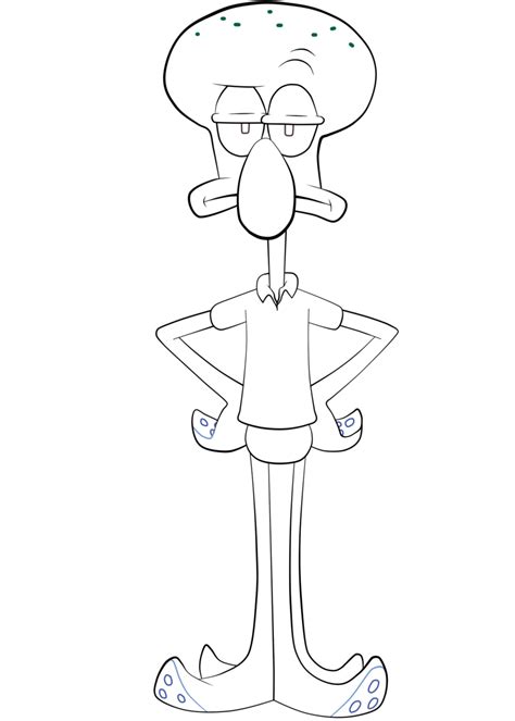 Squidward Coloring Pages Coloring Pages