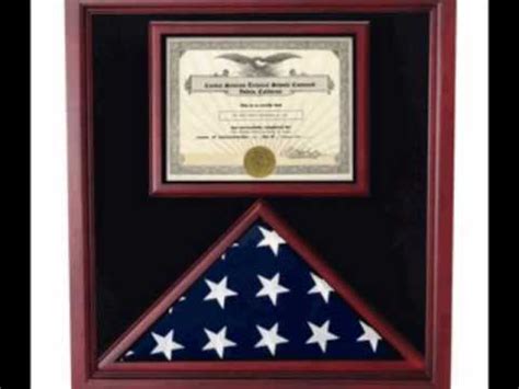 18 x 20 certificate combination case (solid oak shown, select wood below). Military Flag Shadow Box, Military Flag display cases ...