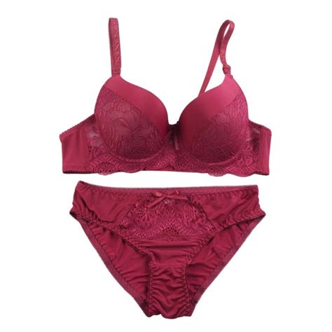 new 2018 sexy lace lingerie embroidery bra set women push up underwear set bra and brief set for