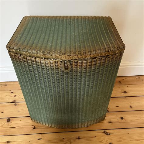 Vintage 1950s Lloyd Loom Lusty Laundry Basket Furniture Etc