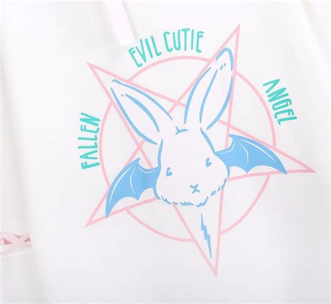 Evil Cutie Oversized Hoodie Limited Edition Onyx Bunny