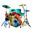 Drums Art PRINT From Painting Drum Set Rock And Roll Band