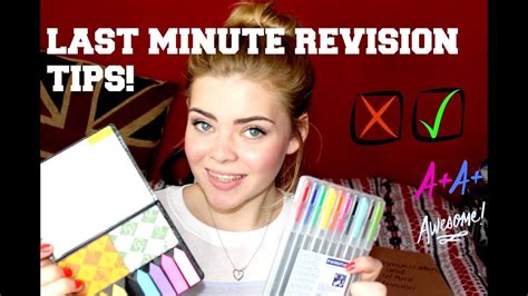 Last Minute Revision Tips Youtube