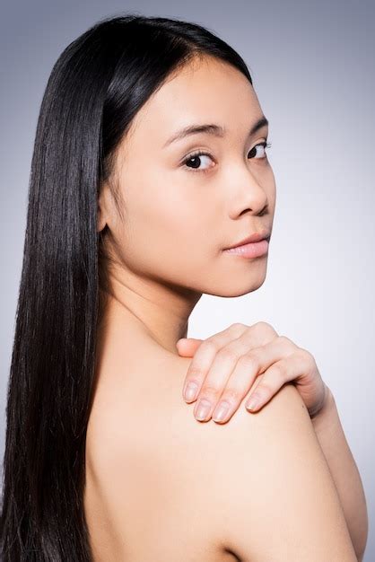 Premium Photo Fresh And Beautiful Portrait Of Beautiful Young Asian Woman Looking At Camera