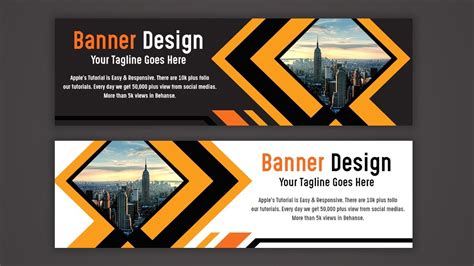 Make A Creative Web Banner Ad Design Photoshop Tutorial