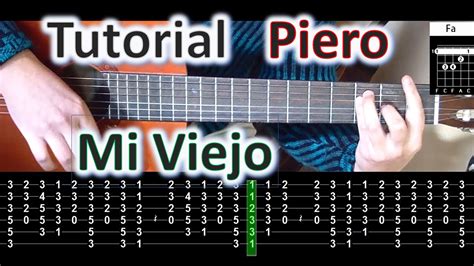 Mi Viejo Piero Tutorial Guitarra Completo Entre Guitarras Youtube