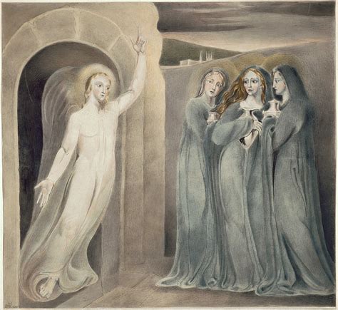 William Blake The Three Maries At The Sepulchre Illustrazione
