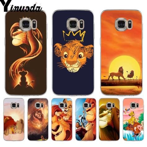Yinuoda The Lion King Luxury Phone Case For Samsung Galaxy S9 S7 S6
