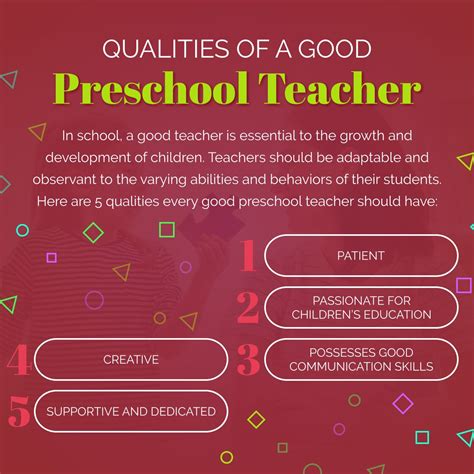 Qualities of a Good Preschool Teacher #Qualities #Teacher #ChildCare | Preschool teacher ...