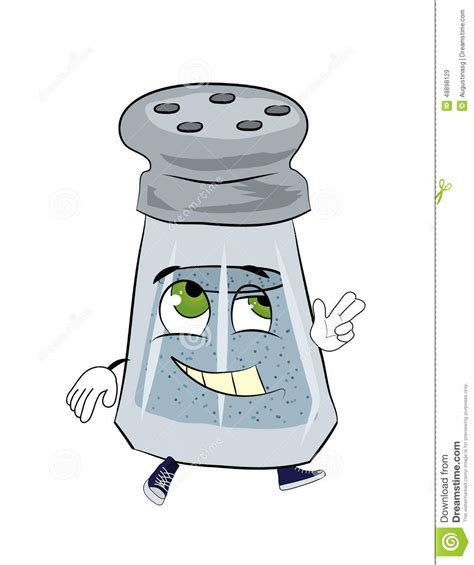 Happy Salt Cartoon Stock Illustration Image 48898129