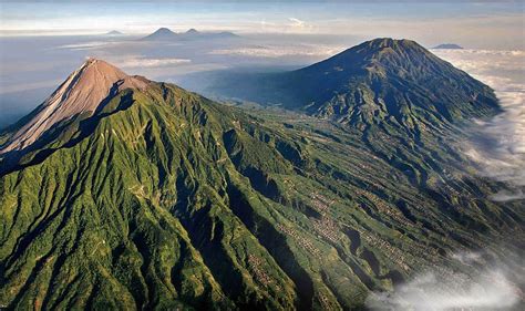 Hd Wallpaper Landmark Mountain Mount Merapi Merapi Volcano