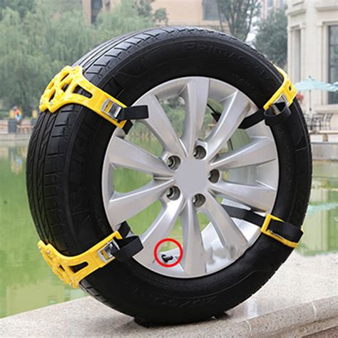 1pcs Snow Tire Chain For Car Truck Suv Anti Skid Emergency