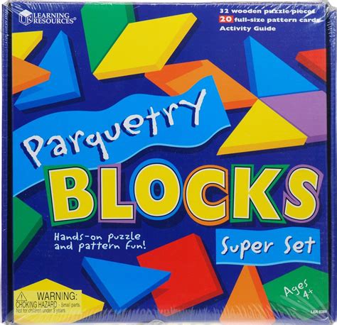 87132700008 765023002058 Learning Resources Parquetry Block Super Set