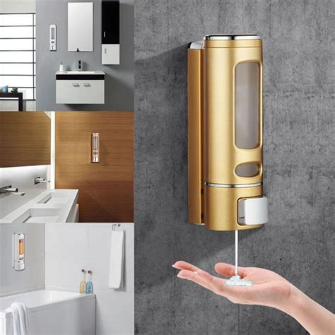 400ml Soap Dispenser For Home Bathroom Wall Mount Liquid Shampoo Shower Gel Dispenser Hand