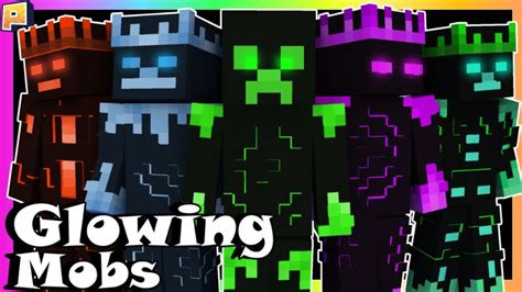 Glowing Mobs By Pixelationz Studios Minecraft Skin Pack Minecraft