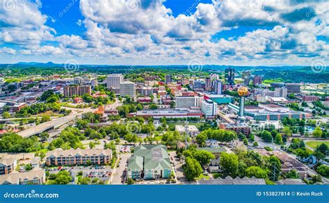 Downtown Knoxville Tennessee Usa Skyline Aerial Stock Photo Image
