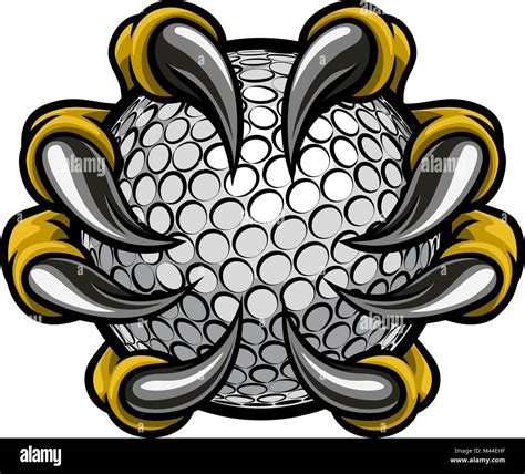Monster Or Animal Claw Holding Golf Ball Stock Vector Image And Art Alamy