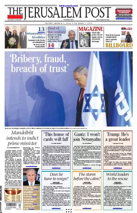 The Jerusalem Post Jérusalem Courrier International