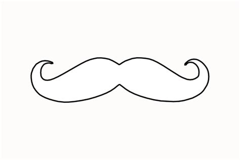 Bold White Mustache Clip Art At Vector Clip Art Online