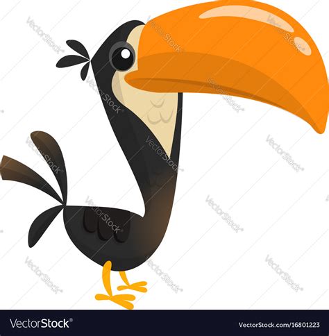 Funny Toucan Cartoon Royalty Free Vector Image