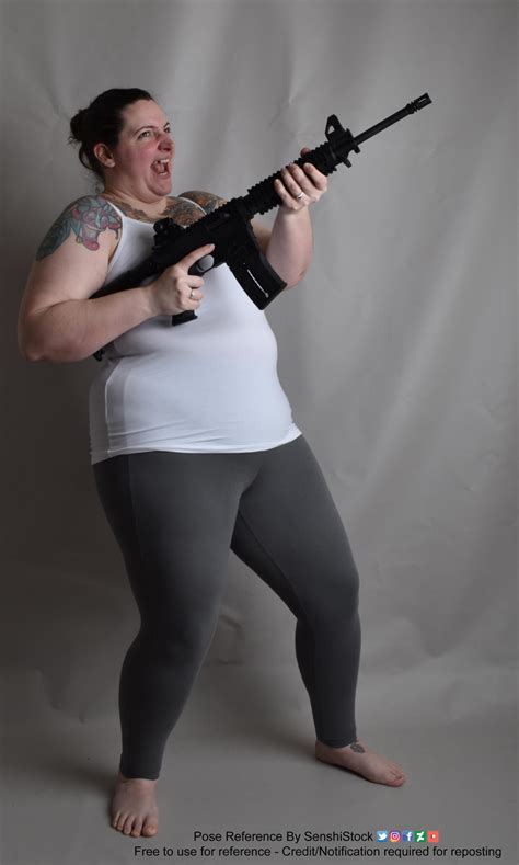 Gun Pose Reference Female