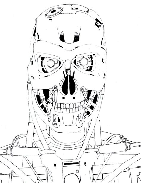 terminator coloring pages    print
