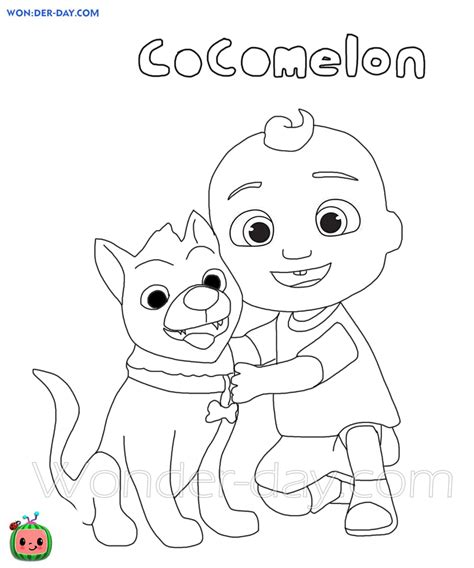 Coloring page wednesday help jj get ready and decorate his mask!. Cocomelon Coloring pages - 50 Coloring pages | WONDER DAY ...