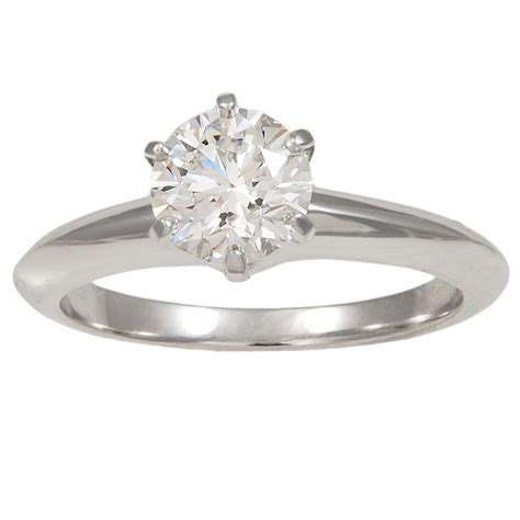 Tiffany And Co Diamond And Platinum Engagement Ring At 1stdibs