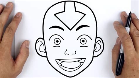 How To Draw Aang Avatar The Last Airbender Easy Step By Step
