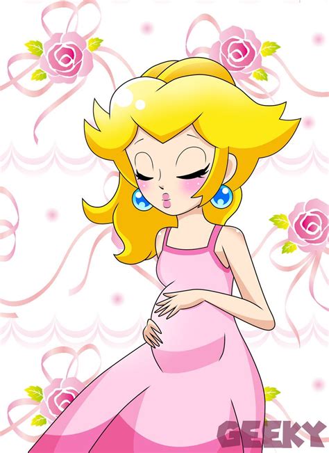 Request Pregnant Peach By Geekythemariotaku On Deviantart Peach Super Princess Anime Pregnant