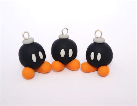 Polymer Clay Super Mario Bob Omb Charms By Linnypig On Deviantart