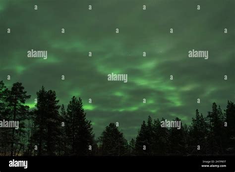 Aurora Borealis Northern Lights Lapland Finland Stock Photo Alamy
