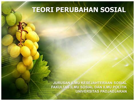 Teori perubahan sosial | PPT