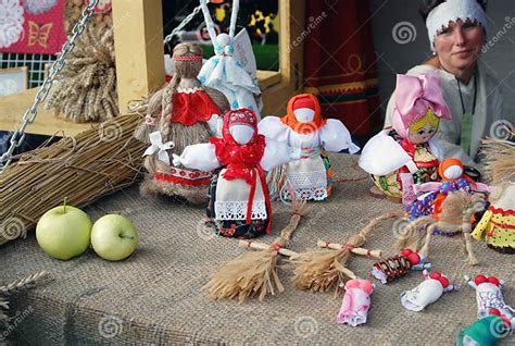 Many Handmade Dolls On The Table Editorial Photo Image Of Poppet