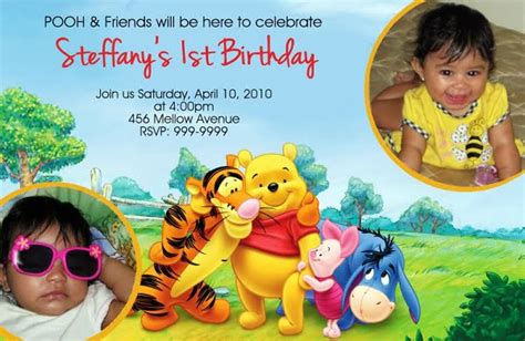 Check spelling or type a new query. FREE Printable Winnie the Pooh Invitations for 1st ...