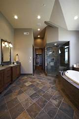 Whether you opt for classic subway tile, square ceramic tile for a retro look, or get funky by executing two different bathroom tile styles. 45 Fantastic Bathroom Floor Ideas and Designs | Large tile ...